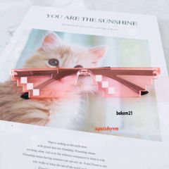 Kính Thug Life 6 Chấm Nhiều Màu - Kính Mắt Gương Siêu Ngầu, Phụ Kiện Gamer Độc Đáo, Thời Trang Trẻ Trung