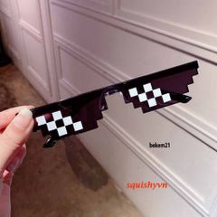 Kính Thug Life 6 Chấm Nhiều Màu - Kính Mắt Gương Siêu Ngầu, Phụ Kiện Gamer Độc Đáo, Thời Trang Trẻ Trung