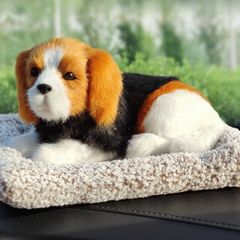 Gấu Bông Chó Cún Vàng Trắng Đen Than Hoạt Tính Khử Mùi - Phụ Kiện Trang Trí Xe Hơi, Lọc Không Khí Thú Bông Đáng Yêu