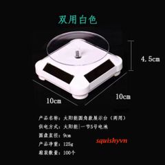 Bàn Xoay Năng Lượng Mặt Trời 360 Độ - Đế Xoay Trưng Bày Sản Phẩm - Tiện Lợi Cho Đồ Trang Sức, Đồng Hồ & Quà Tặng