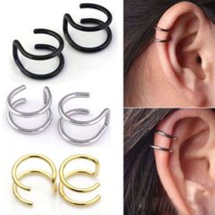 Khuyên Tai Nam Châm Không Xỏ Màu Bạc Thời Trang - Hình Giả Variou Z7YX Cho Nam Nữ, Trang Sức Đẹp và Hiện Đại