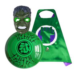 Trang Phục Hóa Trang Siêu Anh Hùng Độn Cơ Bắp Hulk Xanh Cho Bé - Áo Liền Quần Với Mũ và Găng Tay, Chất Liệu Cao Cấp