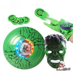 Trang Phục Hóa Trang Siêu Anh Hùng Độn Cơ Bắp Hulk Xanh Cho Bé - Áo Liền Quần Với Mũ và Găng Tay, Chất Liệu Cao Cấp