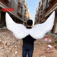 Cánh Thiên Thần Trắng & Cánh Ác Quỷ Đen Cosplay 160X90CM - Đồ Hóa Trang Tiệc Tùng Cho Người Lớn