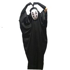 Bộ Trang Phục Cosplay Vô Diện Kaonashi - Hóa Trang Hayao Miyazaki Spirited Away Cho Trẻ Em Và Người Lớn, Áo Choàng + Mặt Nạ