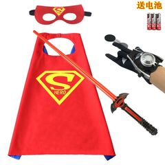 Bộ Hóa Trang Siêu Nhân Người Nhện - Áo Choàng, Mặt Nạ Phát Sáng, Gậy Ánh Sáng, Găng Tay Bắn Tơ - Đồ Chơi Trẻ Em Chất Lượng