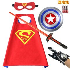 Bộ Hóa Trang Siêu Nhân Người Nhện - Áo Choàng, Mặt Nạ Phát Sáng, Gậy Ánh Sáng, Găng Tay Bắn Tơ - Đồ Chơi Trẻ Em Chất Lượng