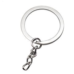 Bộ 10 Móc Khóa Bằng Sắt Vòng Đôi Đơn Giản - Phụ Kiện Handmade Thời Trang - Quà Tặng Độc Đáo