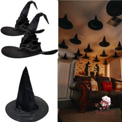 Mũ Phù Thủy Đen Cho Halloween - Mũ Hóa Trang Pháp Sư, Trang Trí Tiệc Tùng Thú Vị, Quà Tặng Lý Tưởng Cho Gia Đình