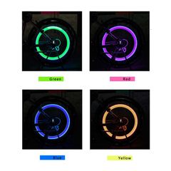 Combo 2 Đèn LED Gắn Van Bánh Xe Đạp, Xe Máy, Ô Tô - Đèn Sáng Đổi Màu Thông Minh, Kiểu Dáng Nổi Bật