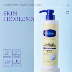 Sữa Dưỡng Thể Vaseline 500ML - Kem Làm Trắng Da Siêu Trắng & Dưỡng Ẩm, Giúp Da Sáng Mịn & Rạng Rỡ Từng Ngày