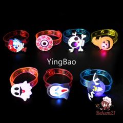 10 cái Vòng Tay LED Halloween - Phụ Kiện Tiệc Tùng Chiếu Sáng Dơi Ma, Bí Ngô, Nhện - Thêm Không Khí Lễ Hội