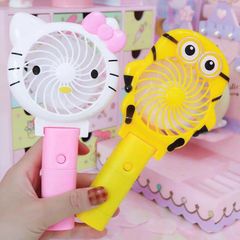 Quạt Mini Cầm Tay Hình Thú Ngộ Nghĩnh - Quạt Tích Điện Gập Gọn, Sạc Pin Thiết Kế Dễ Thương Dành Cho Du Lịch và Hoạt Động Ngoài Trời