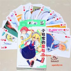 Bộ Bài Poker Miss Kobayashi's Dragon Maid - 54 Lá Thẻ Hoạt Hình Dễ Thương Cho Học Sinh - Quà Tặng Thích Hợp Cho Fan Manga Và Anime
