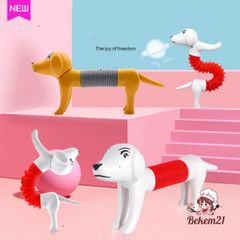 Đồ Chơi Lò Xo Pop Tube Cho Chó - Sáng Tạo, An Toàn, Chất Liệu Cao Cấp, Dành Cho Thú Cưng - Hàng Mới Nhất 2024