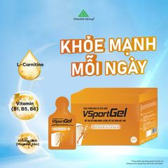 Gel Bổ Sung Năng Lượng VSportGel - Đột Phá Phong Độ Thể Thao, Hỗ Trợ Phục Hồi & Tăng Cường Sức Bền, L-Carnitine & Vitamin Nhóm B