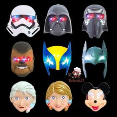 Mặt Nạ Phát Sáng LED Halloween - Mặt Cười Chú Hề Cosplay Độc Đáo Cho Tiệc Hóa Trang và Lễ Hội