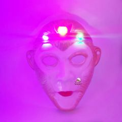 Mặt Nạ Phát Sáng LED Halloween - Mặt Cười Chú Hề Cosplay Độc Đáo Cho Tiệc Hóa Trang và Lễ Hội