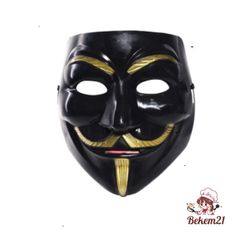 Mặt Nạ Hacker Anonymous Trắng Đen - Đạo Cụ Cosplay Halloween Thiết Kế V for Vendetta, Phụ Kiện Thời Trang Vui Nhộn