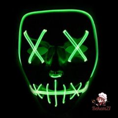 Mặt Nạ Hóa Trang Halloween LED Độc Đáo 10 Màu - Phụ Kiện Đi Tiệc, Sự Kiện, Sinh Nhật, Đèn Flash Thú Vị