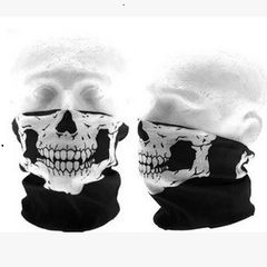Khẩu Trang Đa Năng Hình Đầu Lâu Xương 50cm - Vải Lanh Thoáng Mát, Thời Trang Phượt, Chống Nắng, Che Bụi
