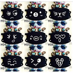 Khẩu Trang Vải In Hình Hacker Anonymous Đen - Kháng Khuẩn Cotton Anime/Manga Thời Trang Unisex, Chống Bụi