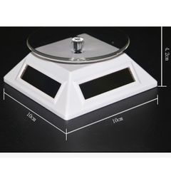 Đế Xoay 360 Độ Trưng Bày Sản Phẩm - Bàn Xoay Mica Năng Lượng Mặt Trời Quay Video, Chụp Ảnh, Trưng Bày Điện Thoại, Mỹ Phẩm, Đồ Trang Sức