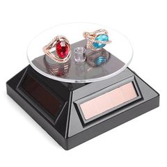 Đế Xoay 360 Độ Trưng Bày Sản Phẩm - Bàn Xoay Mica Năng Lượng Mặt Trời Quay Video, Chụp Ảnh, Trưng Bày Điện Thoại, Mỹ Phẩm, Đồ Trang Sức