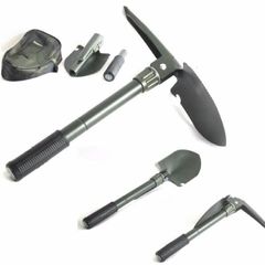 Bộ Cuốc Xẻng Du Lịch Đa Năng 4 in 1 - Thiết Kế Gấp Gọn Có Túi Đựng - Dụng Cụ Cắm Trại Chuyên Dụng, Đi Phượt, Làm Vườn