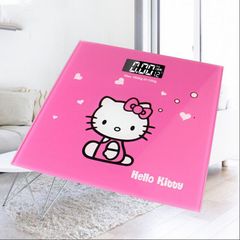 Cân Điện Tử Mặt Gấu Nâu Kính Cường Lực - Cân Sức Khỏe Gia Đình Dễ Thương, Chính Xác Đến 180kg, Màn Hình LCD Rõ Ràng