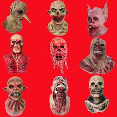 Mặt Nạ Cao Su Hóa Trang Đầu Lâu Zombie Ghost - Trang Phục Halloween Độc Đáo cho Lễ Hội và Sự Kiện