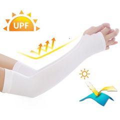 Găng Tay Chống Nắng Hàn Quốc Xỏ Ngón Let's Slim AquaX - Bảo Vệ Tia UV, Chất Liệu Cotton Mát, Phong Cách Thời Trang, Nhiều Màu Sắc