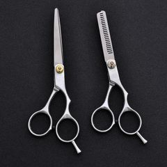 Bộ 2 Kéo Cắt Tóc Chuyên Dụng Không Gỉ - Kéo Tỉa Tóc Gia Đình Cao Cấp, Dụng Cụ Làm Tóc Chuyên Nghiệp
