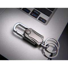 Móc Khóa Con Quay Inox Cao Cấp - Mở Nắp Chai Sang Trọng, Chịu Lực 10kg, Dụng Cụ Tiện Ích Ô Tô, Xe Máy Nhật Bản
