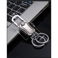 Móc Khóa Con Quay Inox Cao Cấp - Mở Nắp Chai Sang Trọng, Chịu Lực 10kg, Dụng Cụ Tiện Ích Ô Tô, Xe Máy Nhật Bản