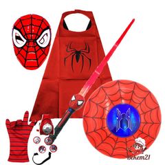 Bộ Đồ Cosplay Người Nhện Đỏ Truyền Thống - Thời Trang Trẻ Em Chất Liệu Cotton, Quà Tặng Tuyệt Vời Cho Bé Yêu
