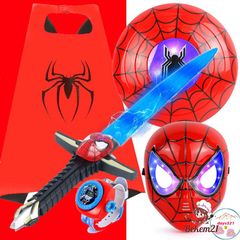Bộ Đồ Cosplay Người Nhện Đỏ Truyền Thống - Thời Trang Trẻ Em Chất Liệu Cotton, Quà Tặng Tuyệt Vời Cho Bé Yêu