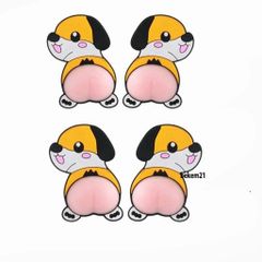 Miếng Dán Mông Sillicon CONAN Edogawa Thám Tử Quả Đào - Sticker Giảm Căng Thẳng Độc Đáo, Quà Tặng Đáng Yêu