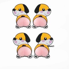 Miếng Dán Mông Sillicon CONAN Edogawa Thám Tử Quả Đào - Sticker Giảm Căng Thẳng Độc Đáo, Quà Tặng Đáng Yêu