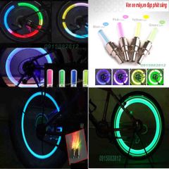 Bộ 2 Van Xe Phát Sáng LED Cho Xe Đạp, Xe Máy, Ô Tô - Đèn Cảm Biến Chuyển Động Thú Vị và Tiết Kiệm Năng Lượng
