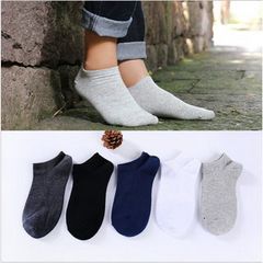 Tất Vớ Trơn Cổ Ngắn Thun Cotton Cao Cấp Cho Nam Nữ - Thấm Hút Mồ Hôi, Đế Giày Thoải Mái, Combo Tiết Kiệm