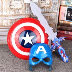 Bộ Phục Trang Đội Trưởng Mỹ Captain America - Khiên và Áo Kiếm Siêu Anh Hùng Cho Bé Trai Và Bé Gái, Thời Trang Halloween