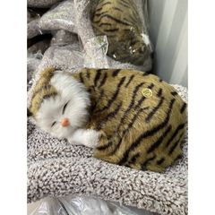 Gấu Bông Mèo Vằn Vàng Đen Nâu 99% Lõi Than Hoạt Tính Khử Mùi Ô Tô - Đồ Trang Trí Phụ Kiện Xe Hơi Dễ Thương, An Toàn Cho Trẻ Nhỏ
