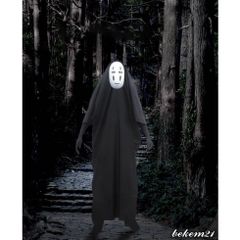 Set Bộ Trang Phục Hóa Trang Nhân Vật Ma Vô Diện Kaonashi - Hayao Miyazaki Spirited Away Cho Trẻ Em và Người Lớn, Chất Liệu Bền, Phù Hợp Cosplay