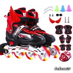 Giày trượt patin phát sáng Sport cao cấp điều chỉnh kích cỡ cho trẻ em và người lớn - Mẫu mới 2020, Ấn tượng, An toàn