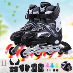 Giày trượt patin phát sáng Sport cao cấp điều chỉnh kích cỡ cho trẻ em và người lớn - Mẫu mới 2020, Ấn tượng, An toàn