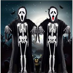Trang Phục Hóa Trang Halloween Xương Người và Mặt Nạ Đầu Lâu Ngầu Cho Nam Nữ - Bộ Quần Áo Ma Rùng Rợn 540840