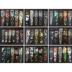 Combo 100 Đôi Găng Tay Hình Xăm Tatoo Chống Nắng - Bít Tất Tay Mẫu 3D Độc Đáo, Thời Trang Hè Việt Nam