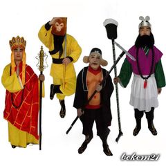 Bộ Trang Phục Tây Du Ký - Set Hóa Trang 4 Thầy Trò Đường Tăng, Tôn Ngộ Không, Sa Tăng, Chư Bát Giới - Quà Tặng Fan Hâm Mộ