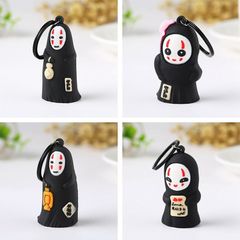 Móc Khóa Silicone Hình Vô Diện Đen - Phụ Kiện Thời Trang Độc Đáo, Chất Lượng Cao, Kích Thước Tiện Dụng 6.5x3.5cm